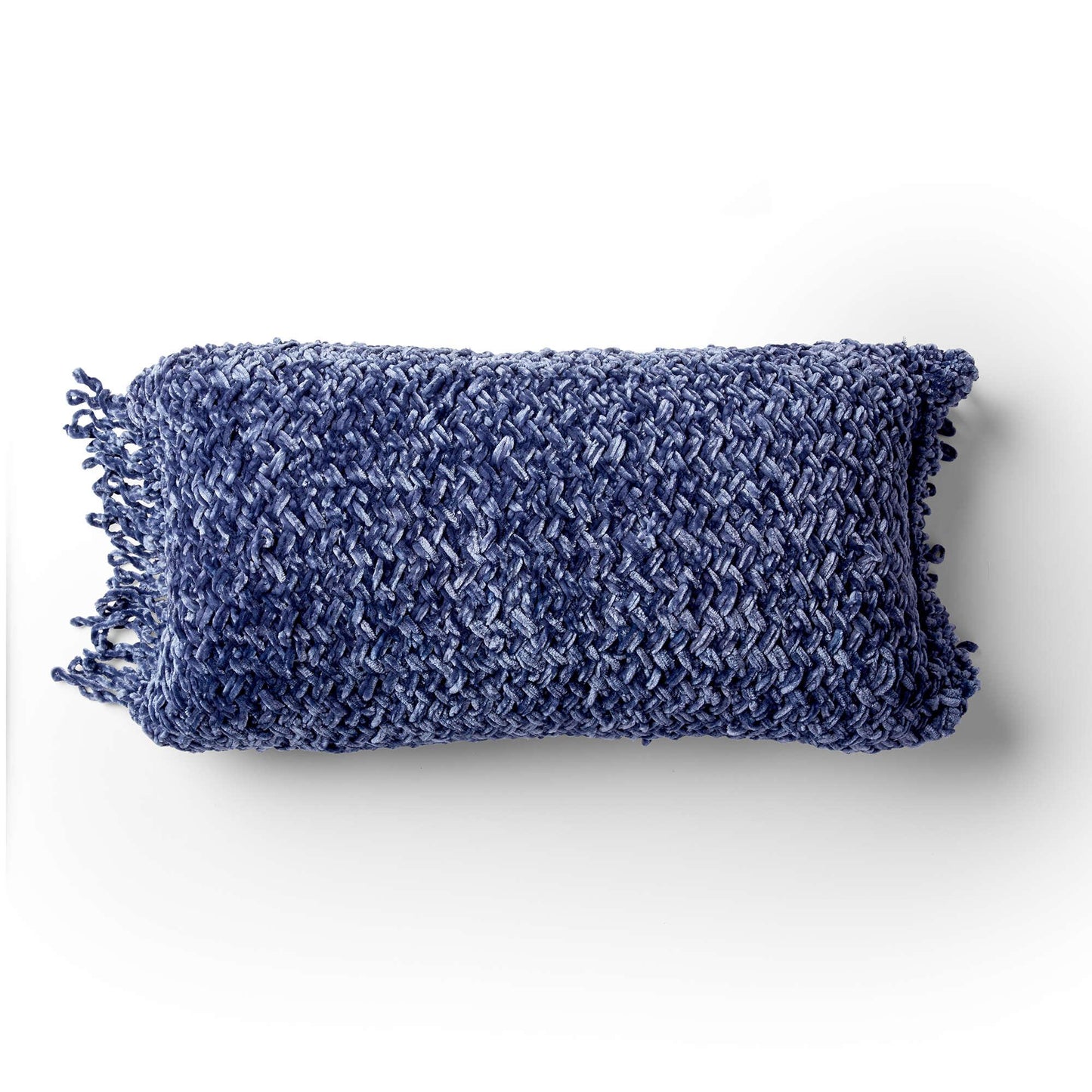 Bernat Diagonal Basketweave Knit Stitch Pillow