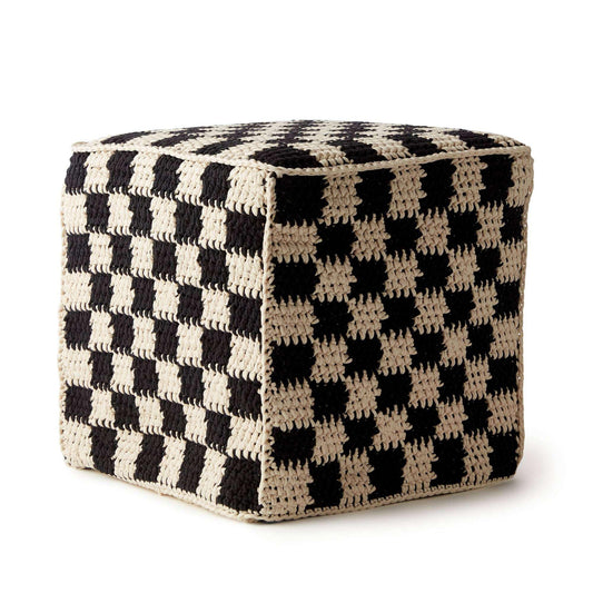 Bernat King Me! Crochet Footstool