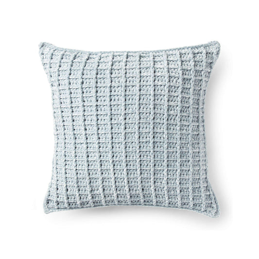 Bernat Velvet Waffle Crochet Pillow