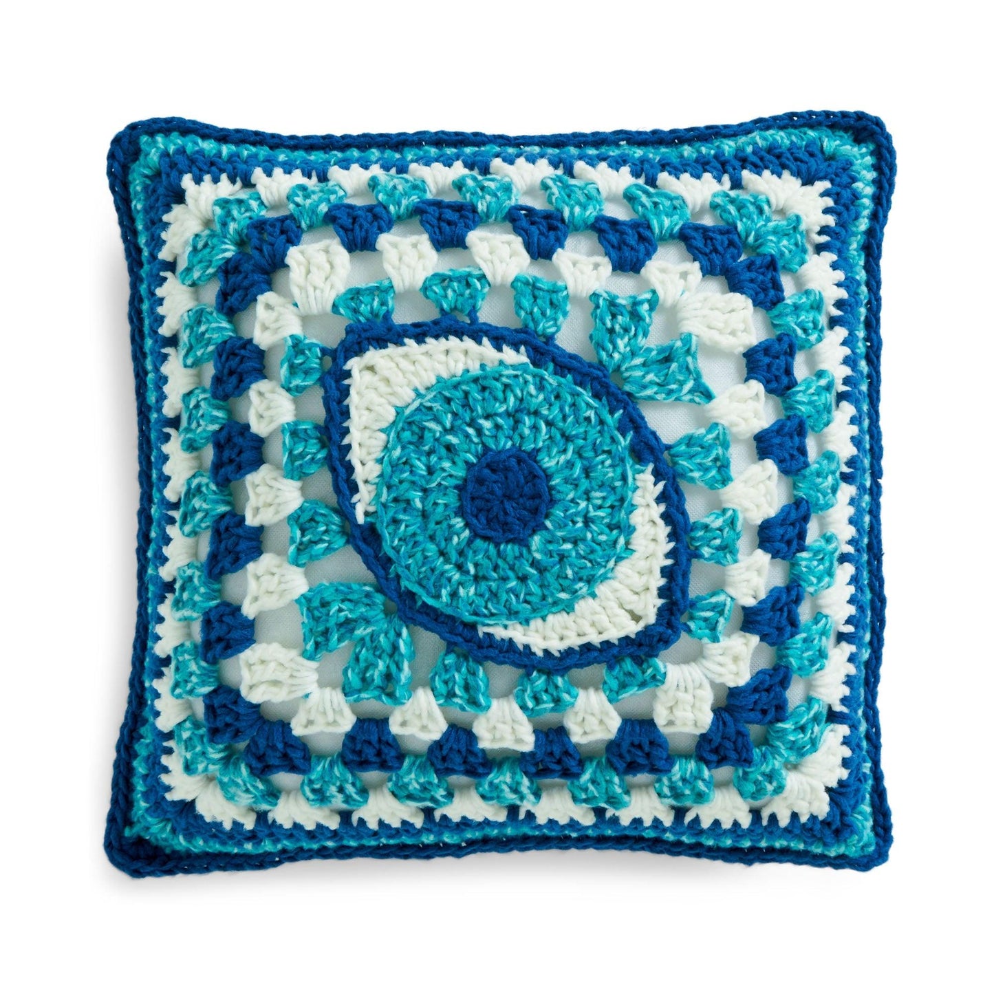 Bernat Crochet Granny's Eye On You Pillow