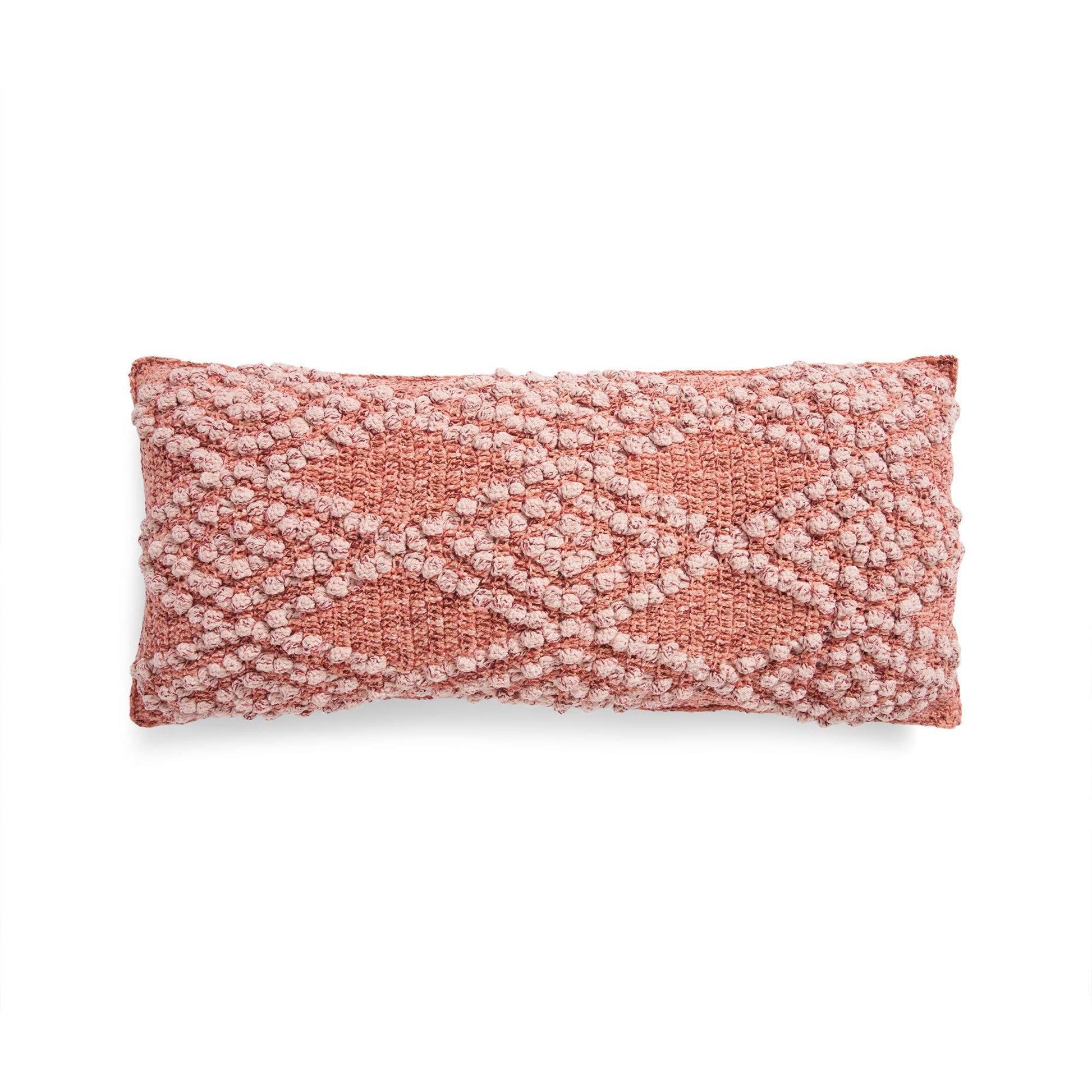 Bernat Bobble Diamonds Crochet Pillow - Dynamic Frog