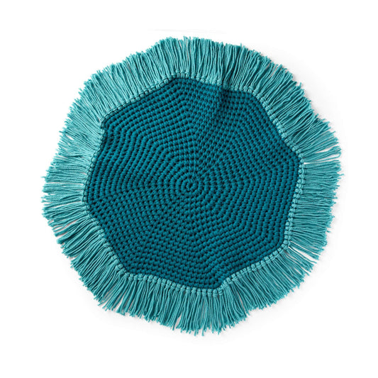 Bernat Crochet Round Fringe Rug