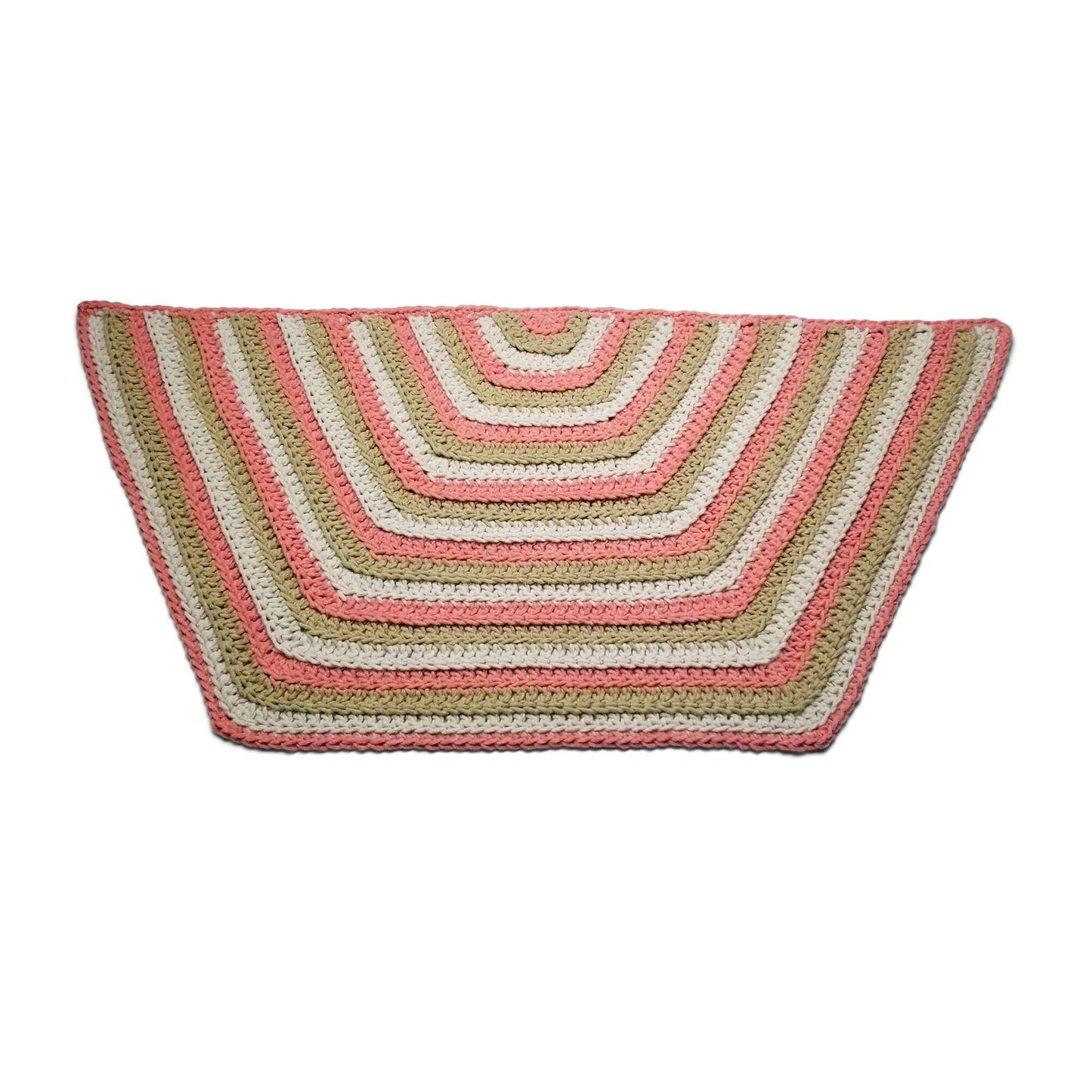 Bernat Crochet Softly Striped Hexagon Rug