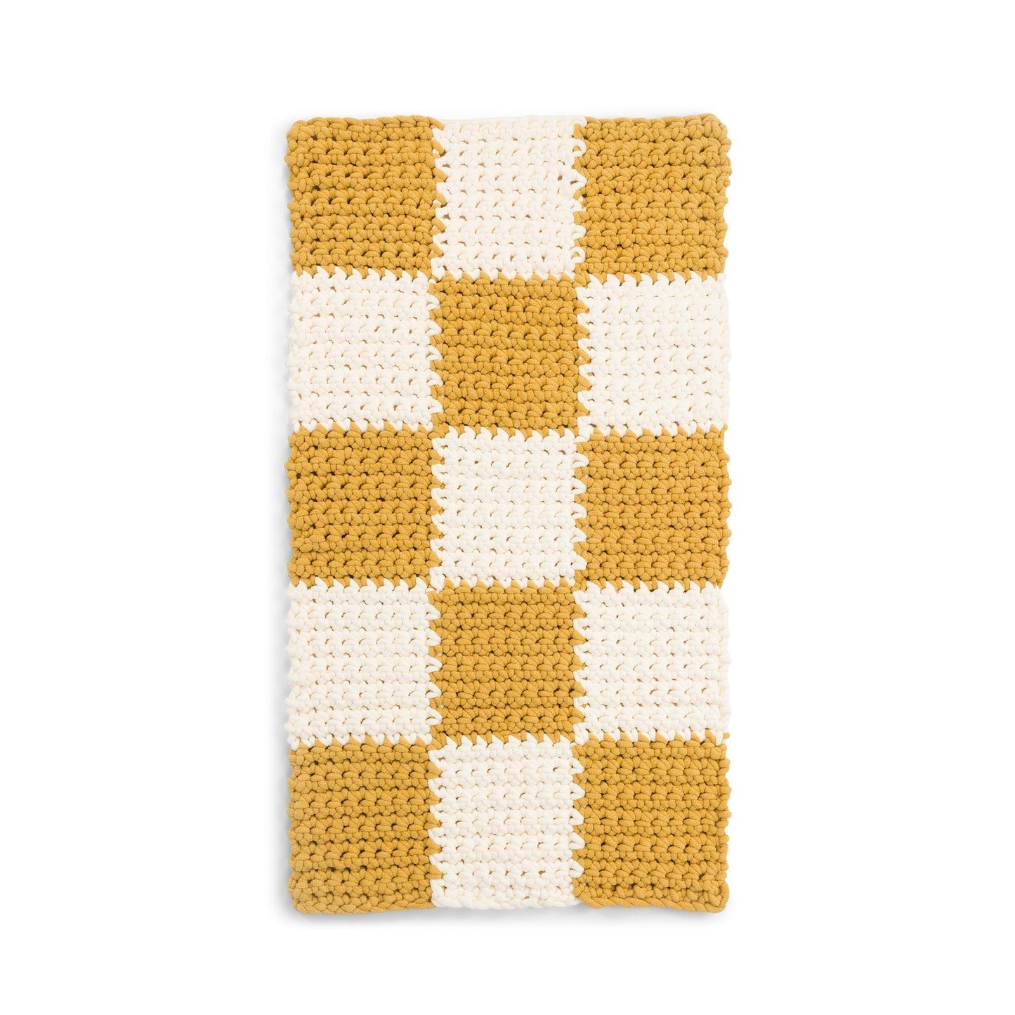 Bernat Fun Crochet Checkerboard Rug 