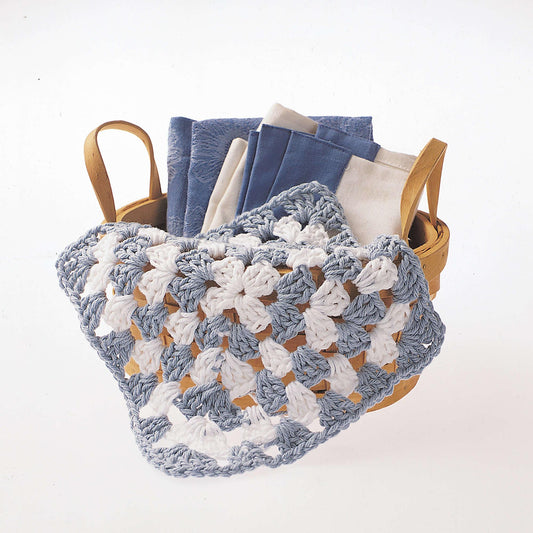 Bernat Crochet Two-Tone Dishcloth