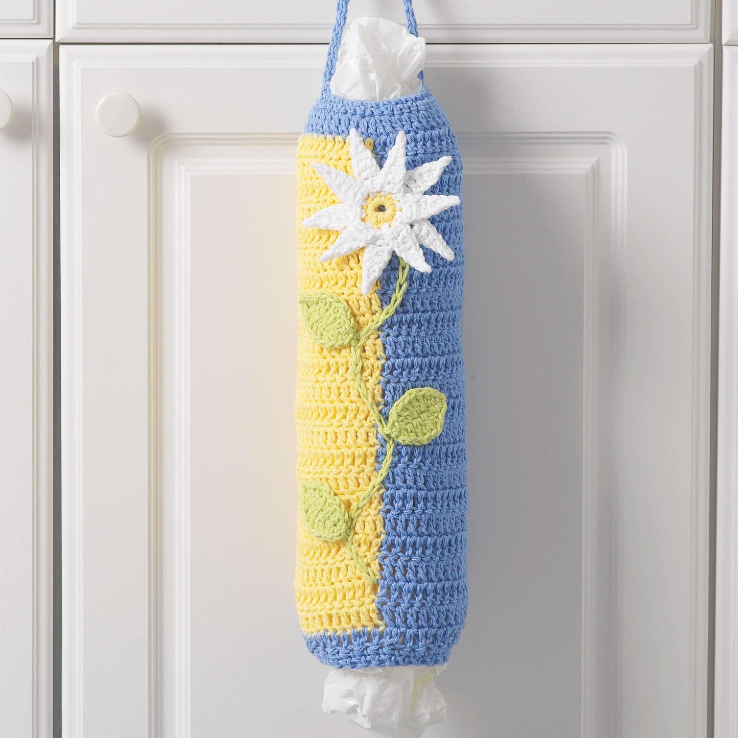 Bernat Crochet Two Color Bag Holder