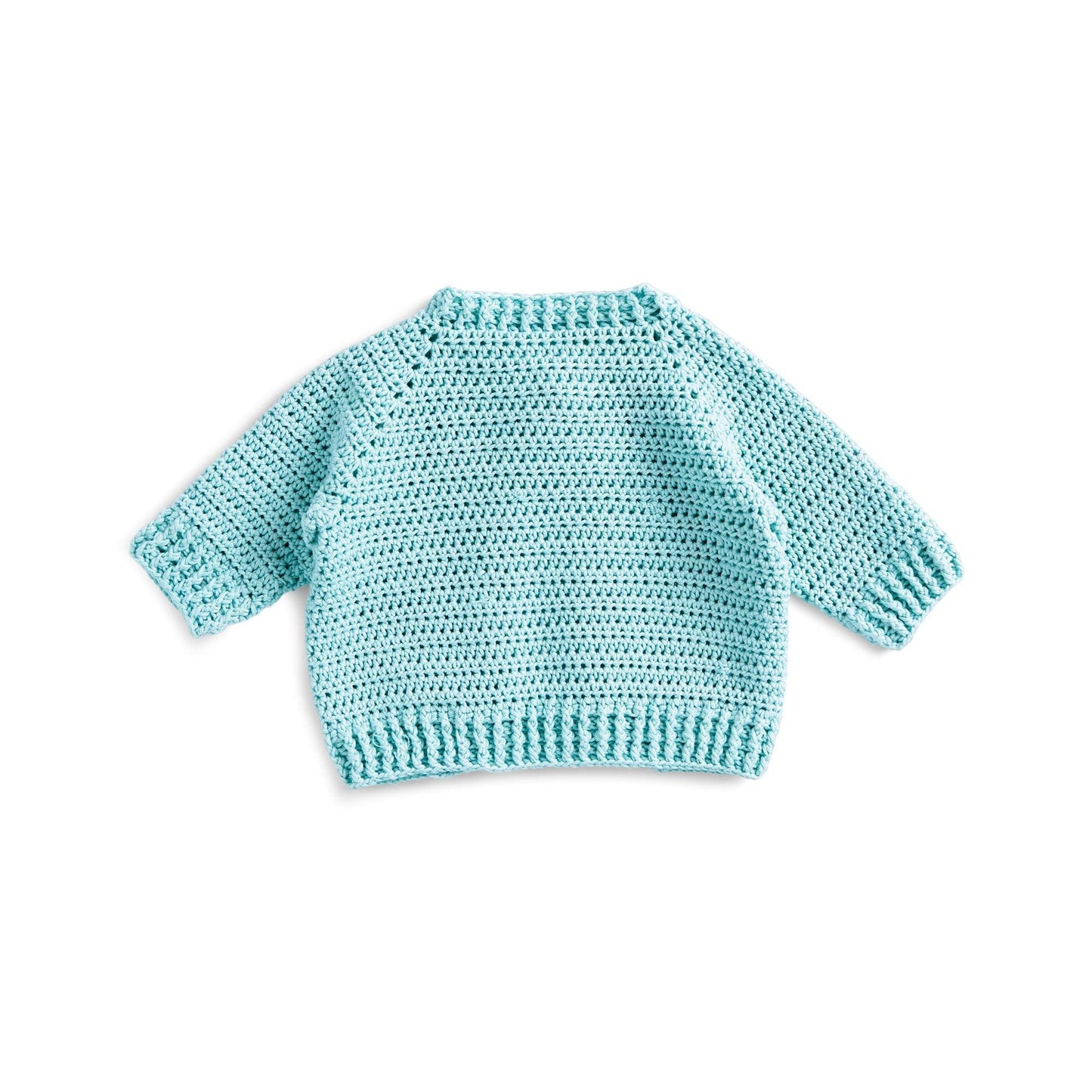 Bernat Embroidered Crochet Baby Cardigan