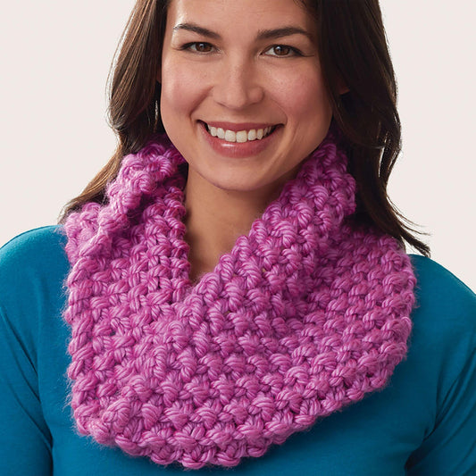 Bernat Knit Super Size Seed Stitch Cowl