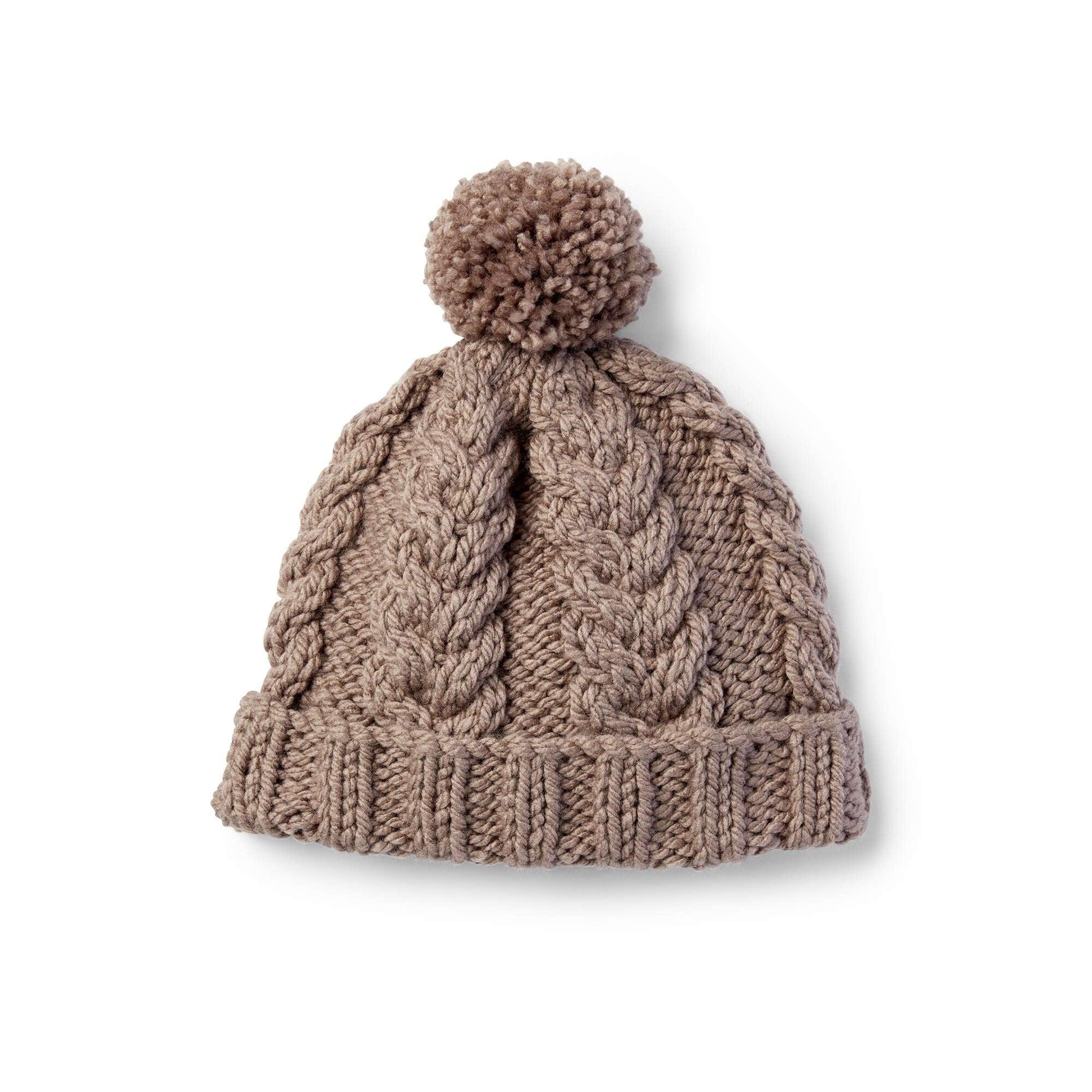 Bernat Cozy Cable Knit Hat - Dynamic Frog