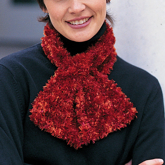 Bernat Knit Keyhole Scarf