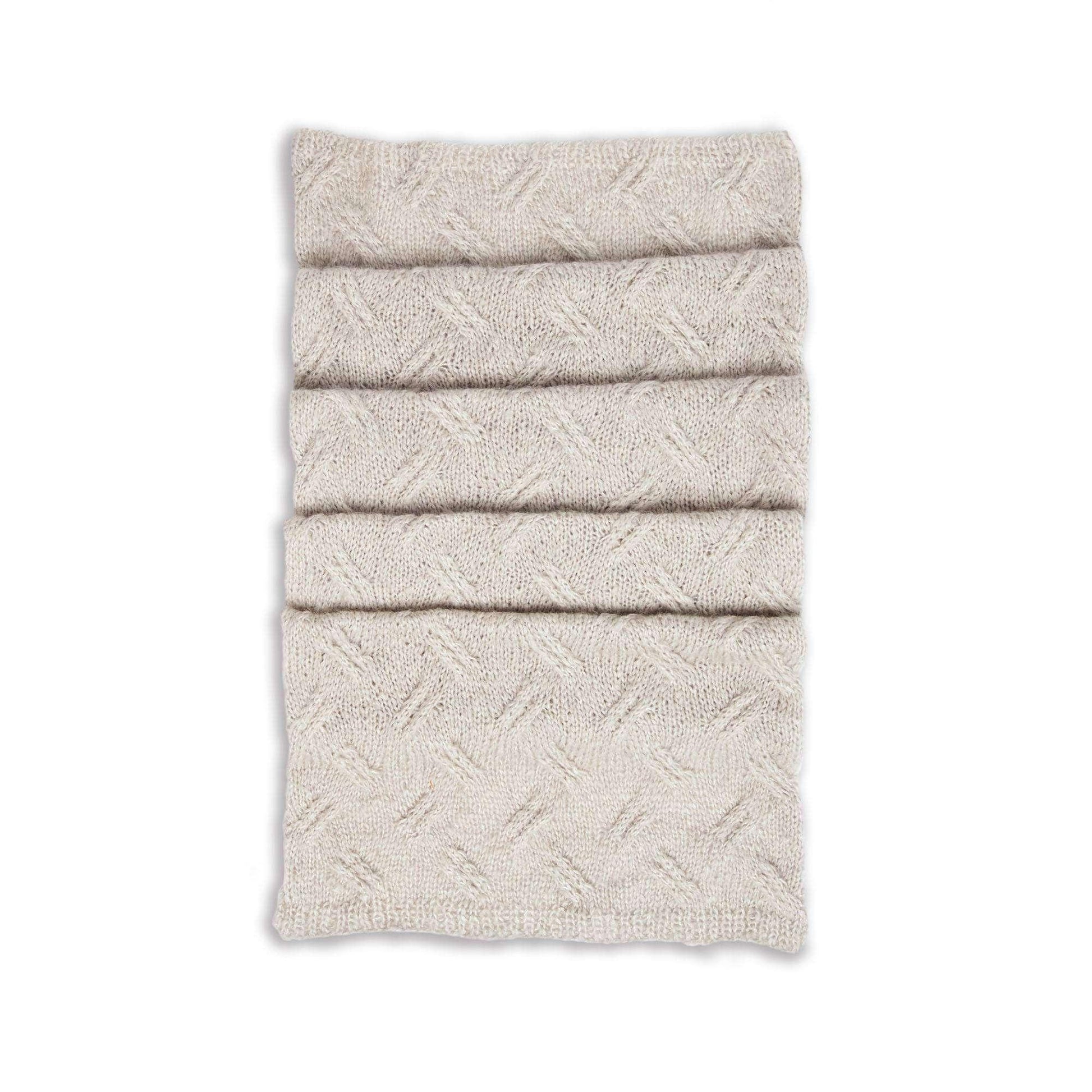 Bernat Big Cable Knit Wrap - Dynamic Frog