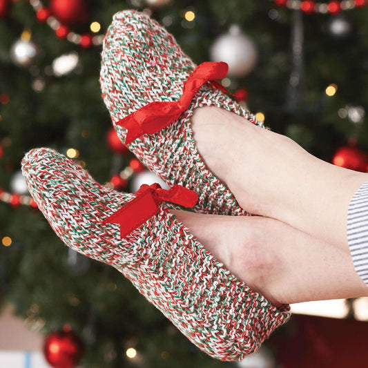 Bernat Knit Holiday Slippers