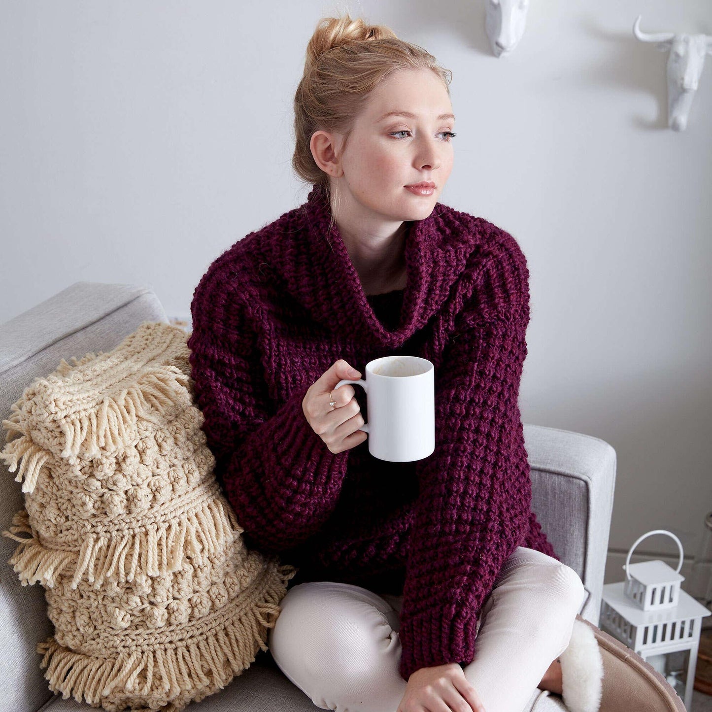 Bernat Easy-Going Knit Pullover