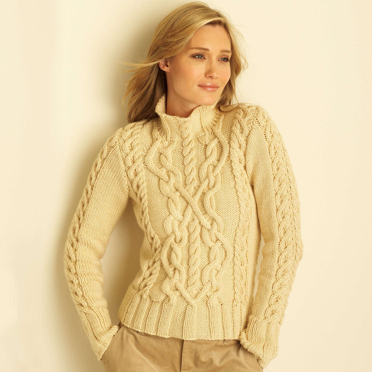 Bernat Knit Cable Sweater