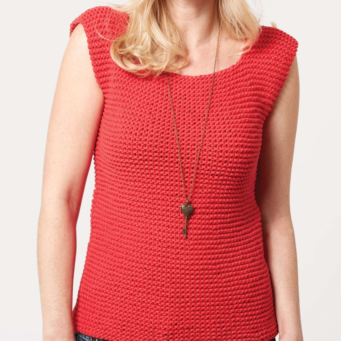 Bernat Knit Garter Stitch Tank