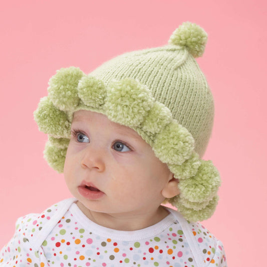 Bernat Knit Pompom Baby Hat