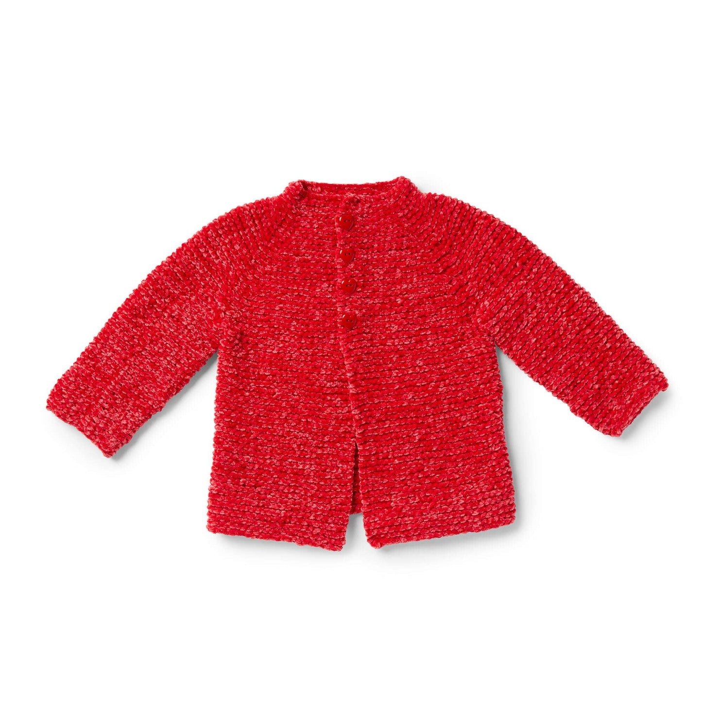 Bernat Go-Go Garter Stitch Knit Baby Jacket