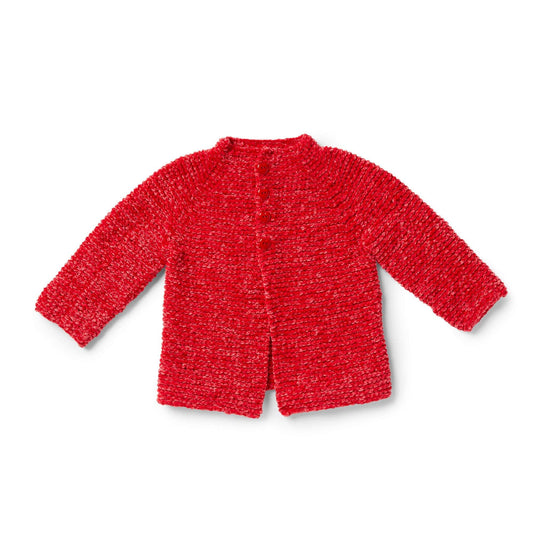 Bernat Go-Go Garter Stitch Knit Baby Jacket