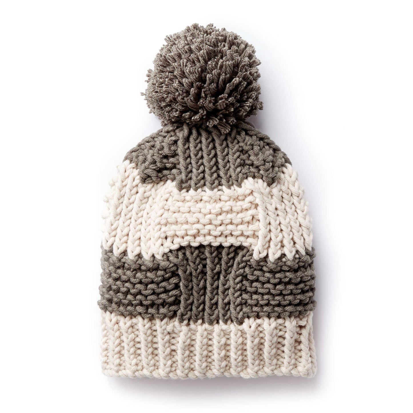 Bernat Box Stitch Knit Hat - Dynamic Frog