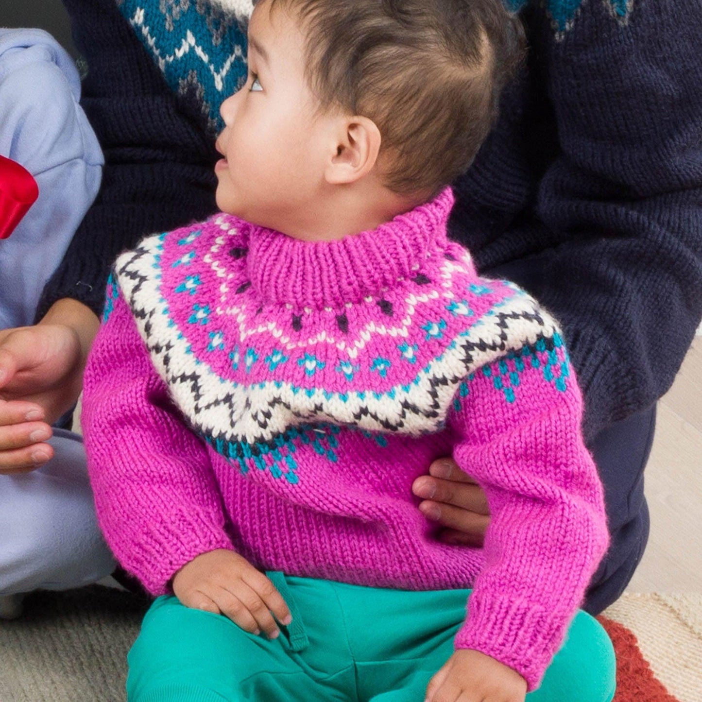 Bernat Family Knit Child Yoke Sweater