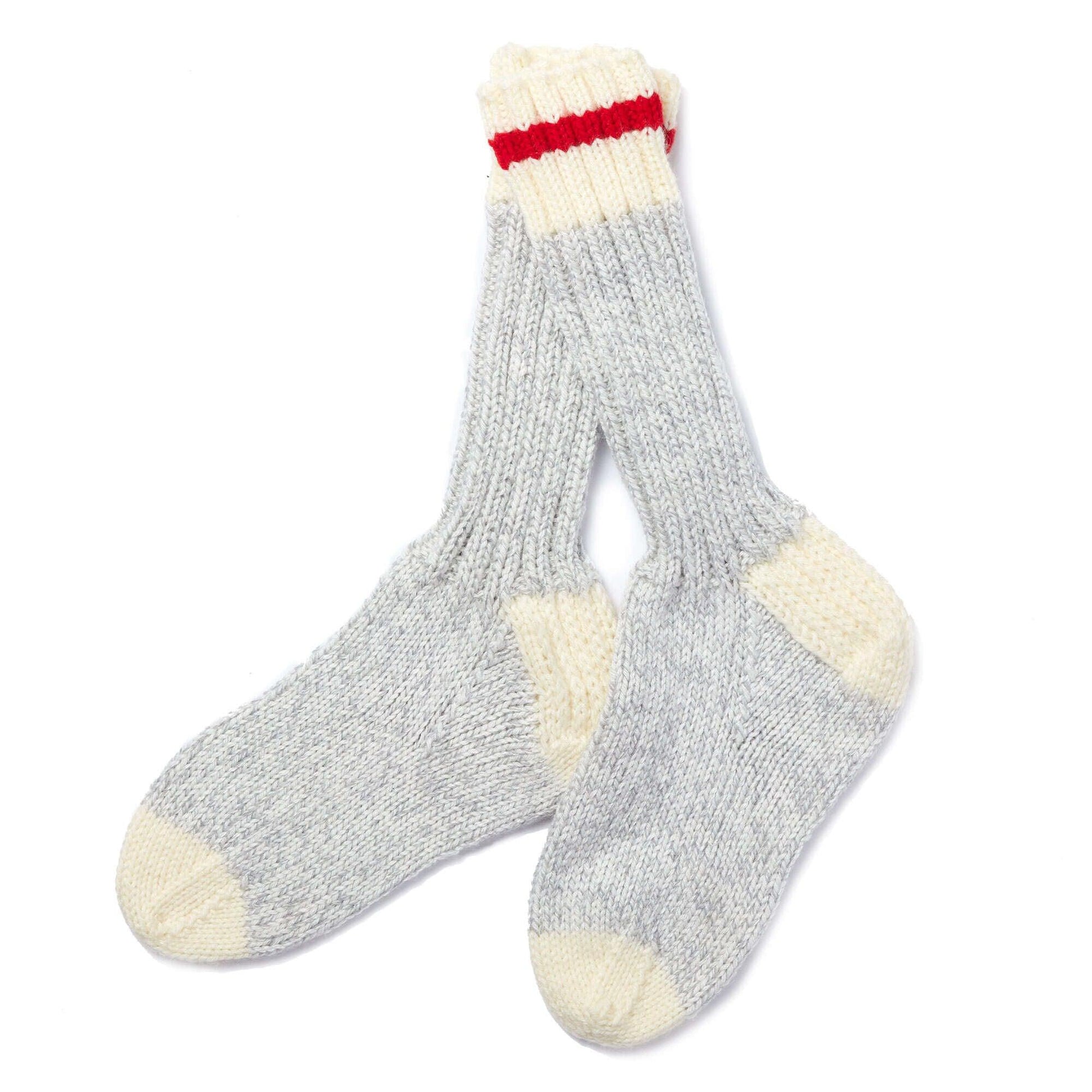 Bernat Chunky Knit Work Socks - Dynamic Frog