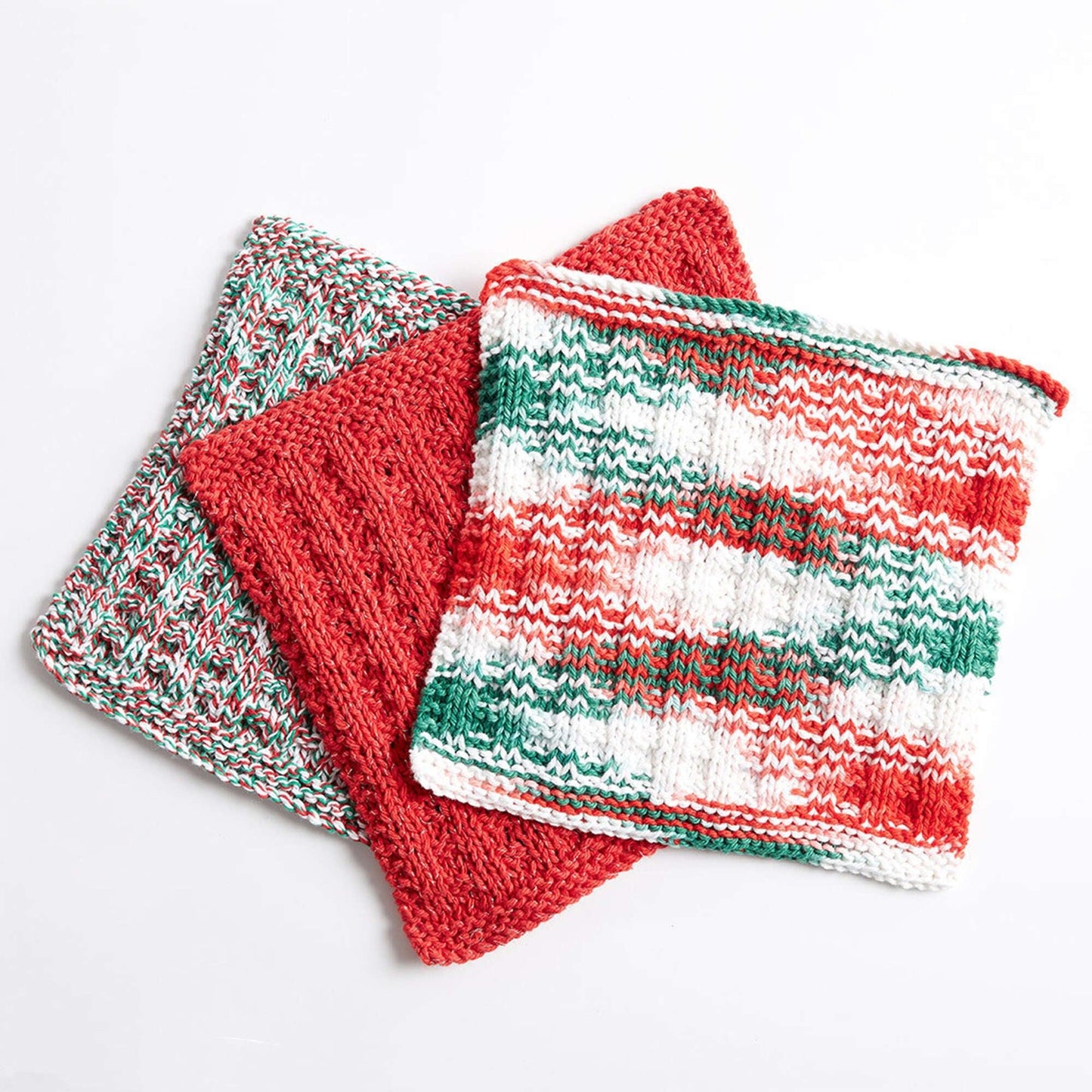 Bernat Holly Jolly Knit Dishcloth