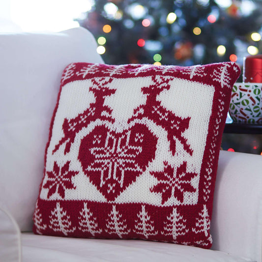 Bernat Knit Nordic Holiday Pillow