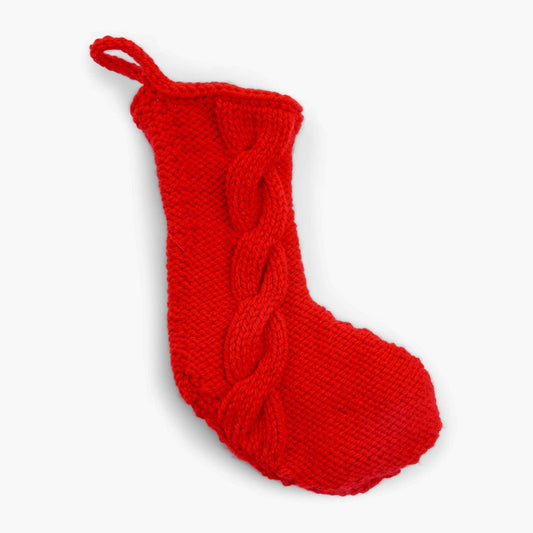 Bernat Knit Cabled Stocking