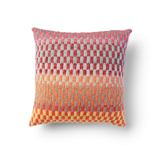 Bernat Fantastic Fair Isle Knit Pillow