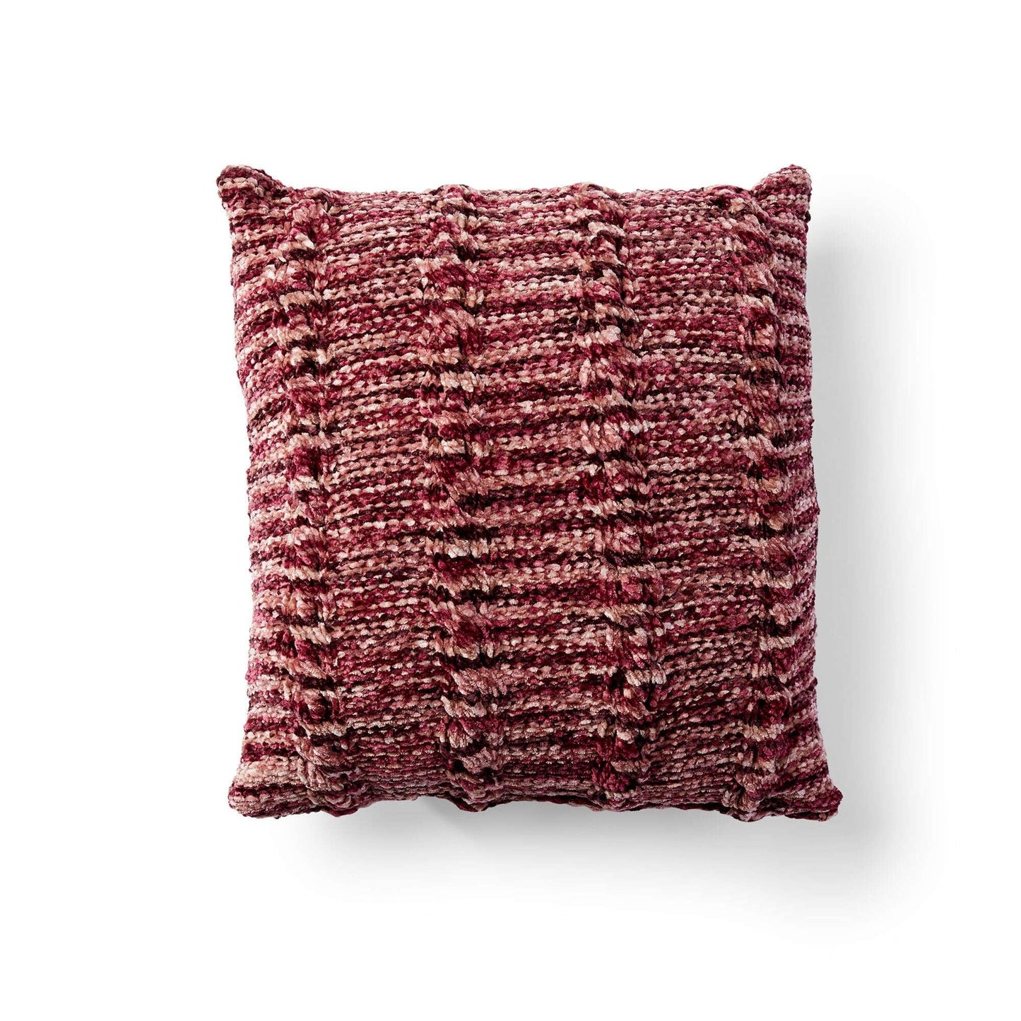 Bernat Cozy Cabled Knit Pillow - Dynamic Frog