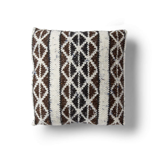 Bernat Fair Isle Knit Pillow