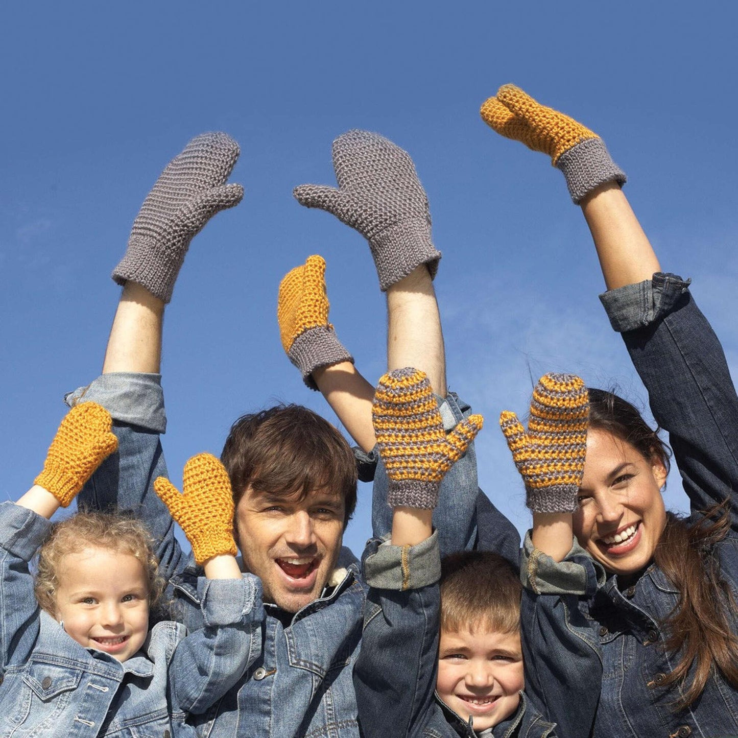 Bernat Crochet Family Mittens