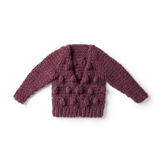 Bernat Craft Alize EZ Bobble Cardigan - Dynamic Frog