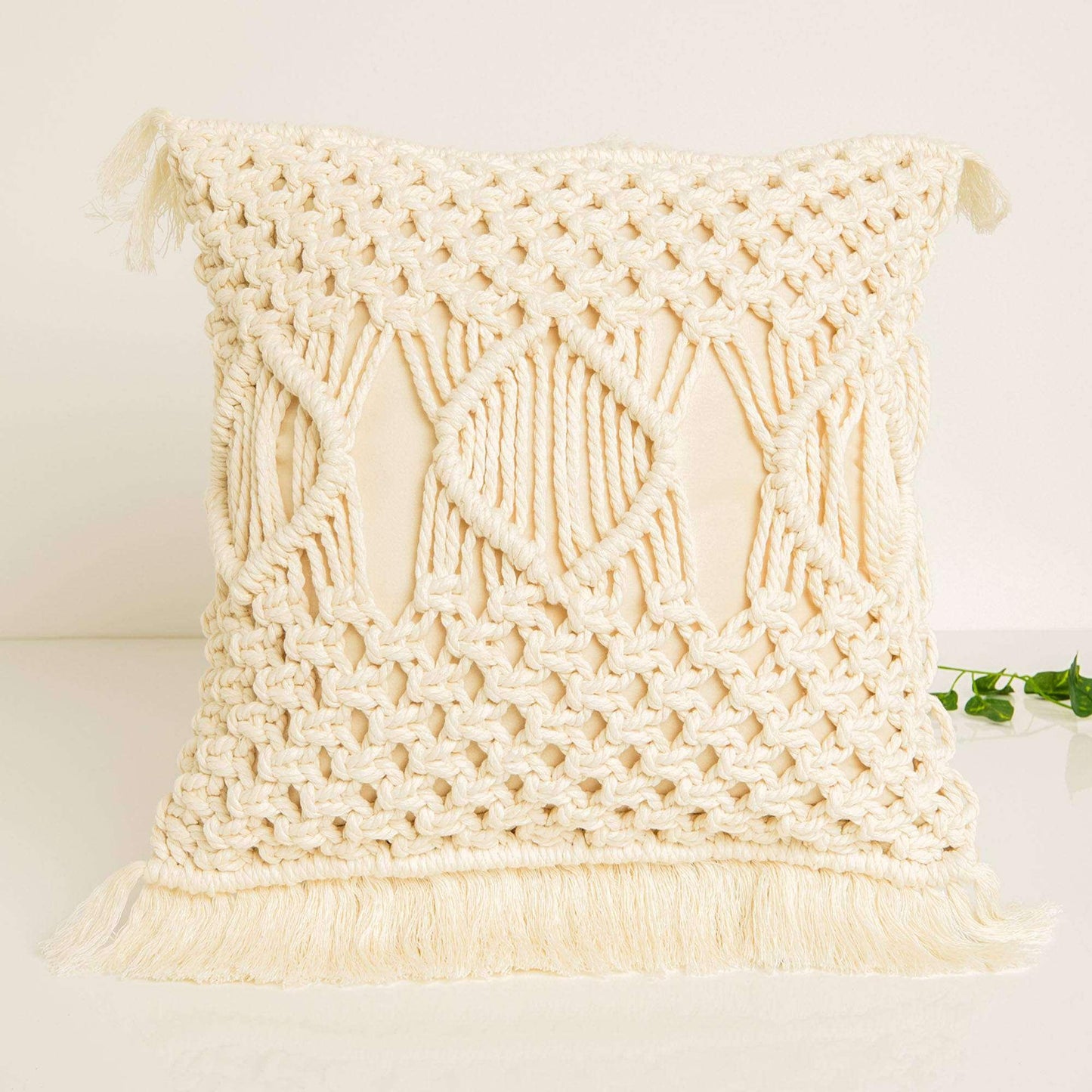 Bernat Craft Macrame Pillow