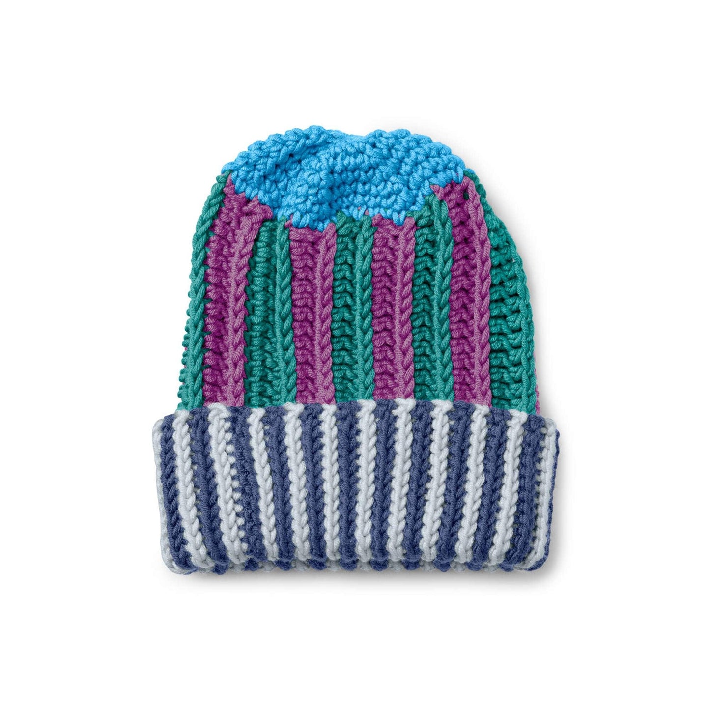 Caron X Pantone Multi Stripes Crochet Hat