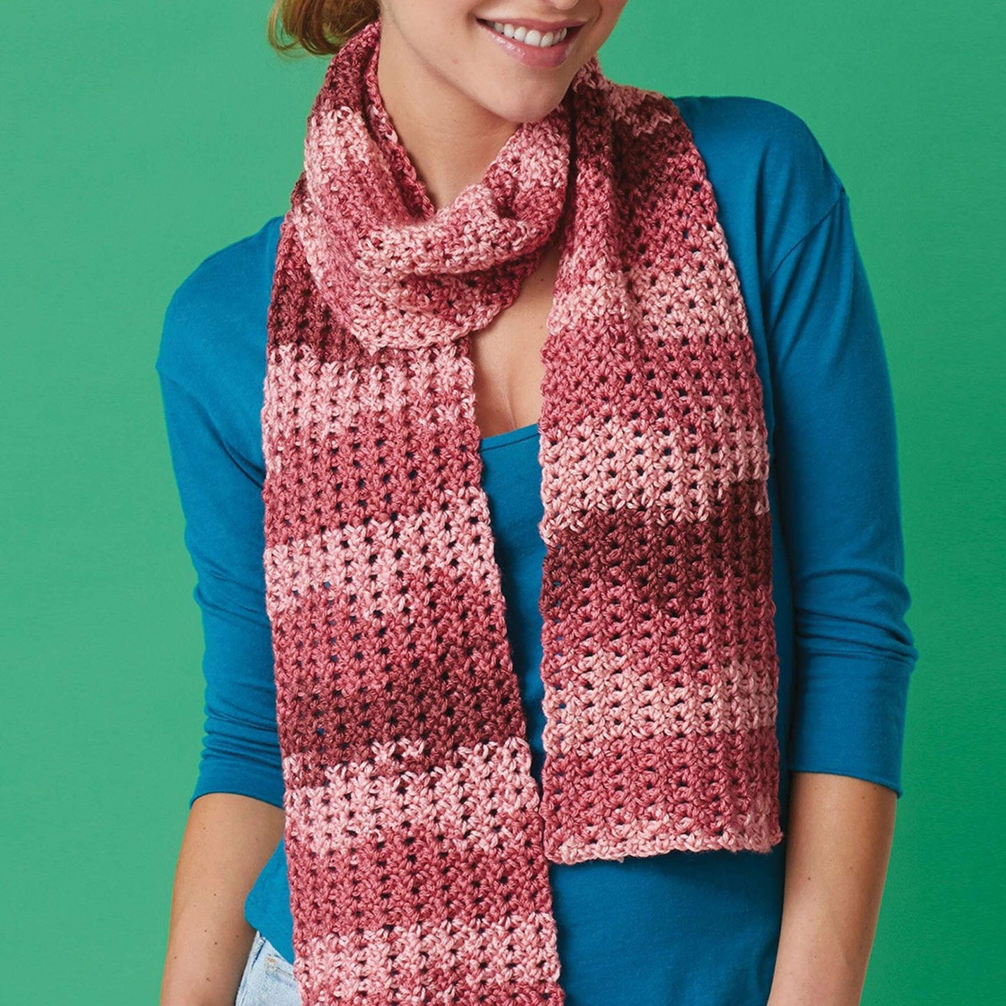 Caron Crochet Openwork Scarf