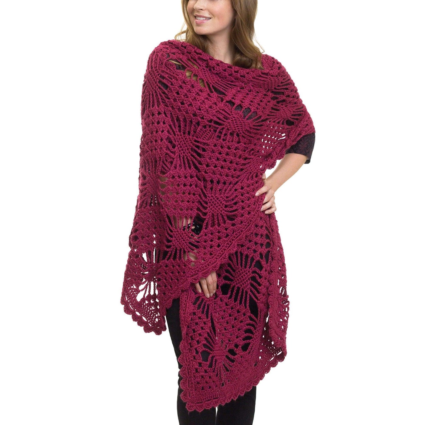 Caron Crochet Spider Stitch Wrap