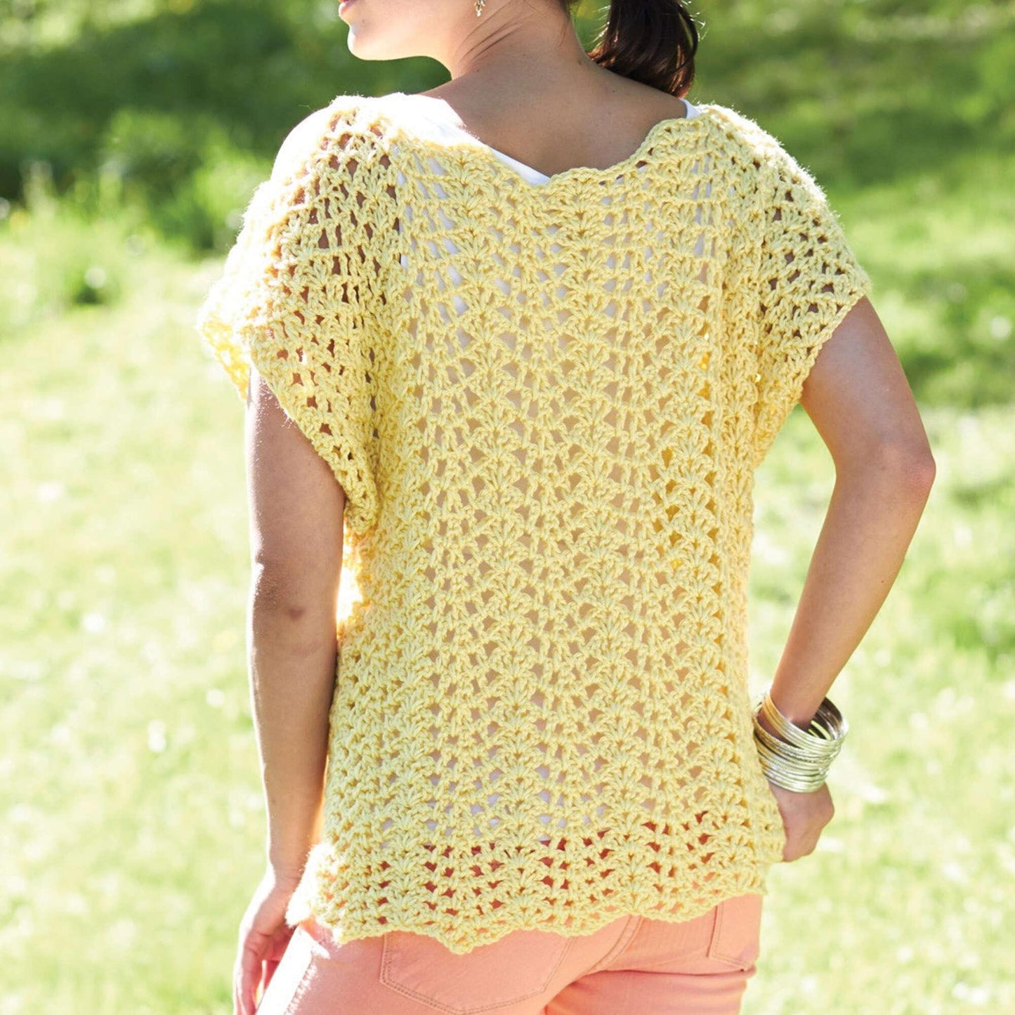 Caron Crochet Scalloped Top