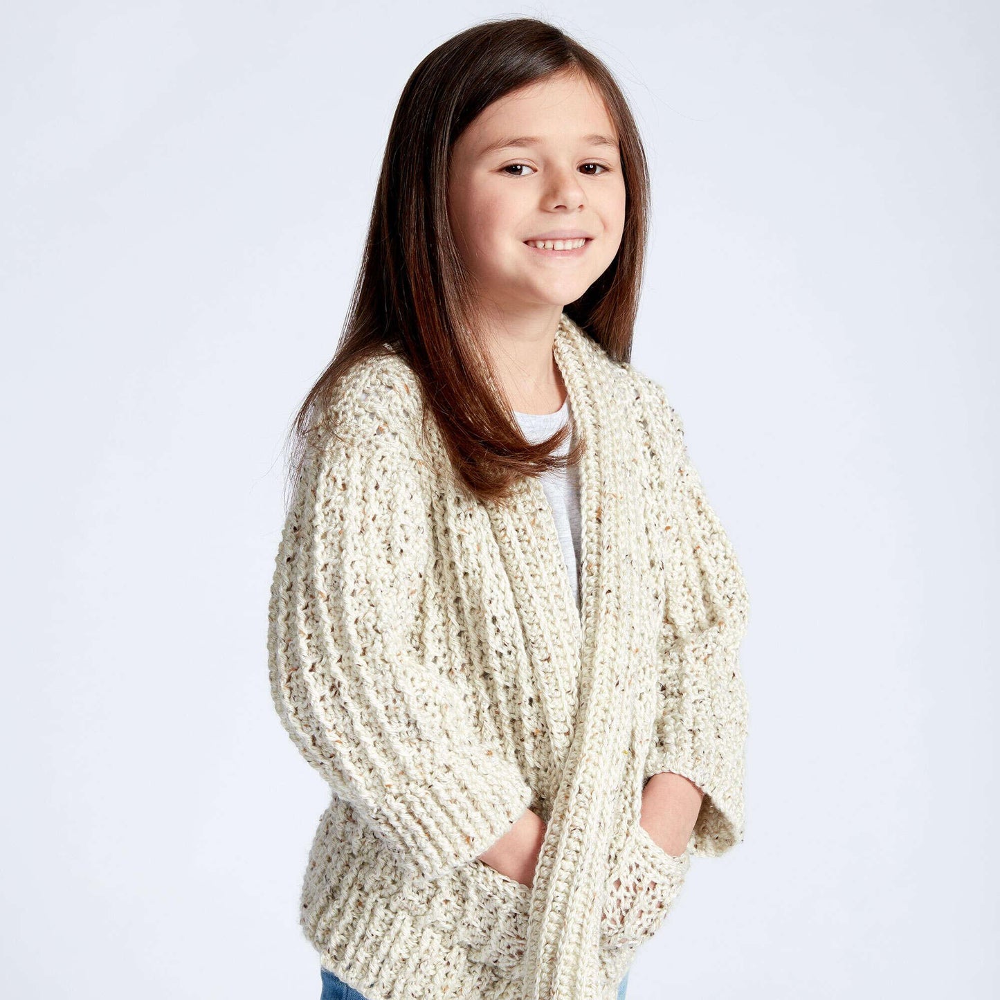 Caron Crochet Chill Time Child's Cardigan