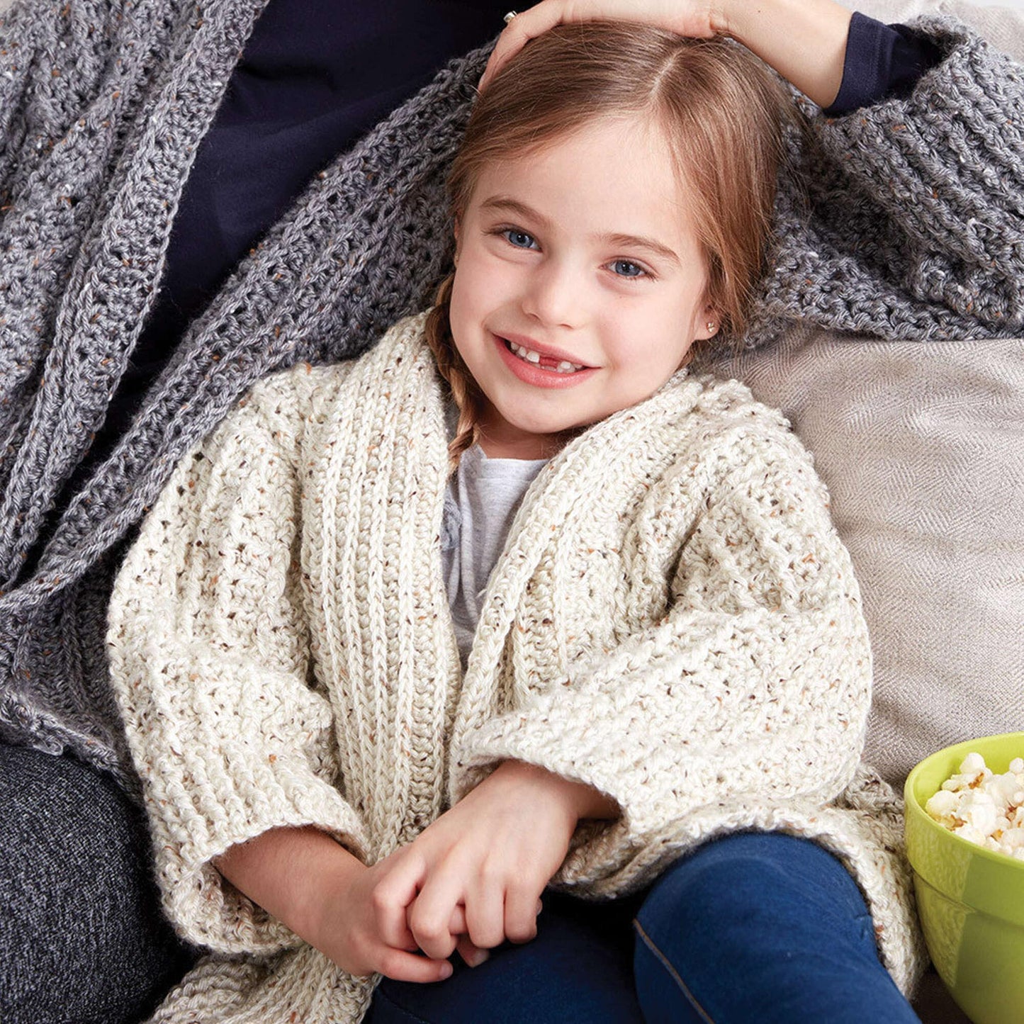 Caron Crochet Chill Time Child's Cardigan