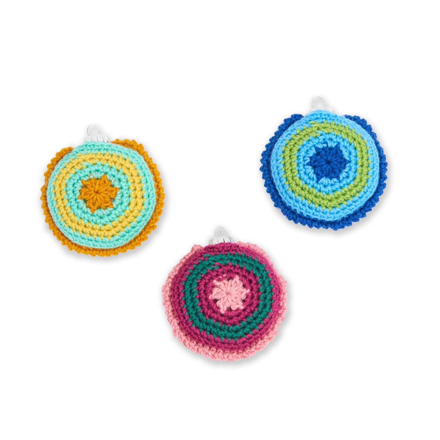 Caron Radiating Rings Crochet Ornaments