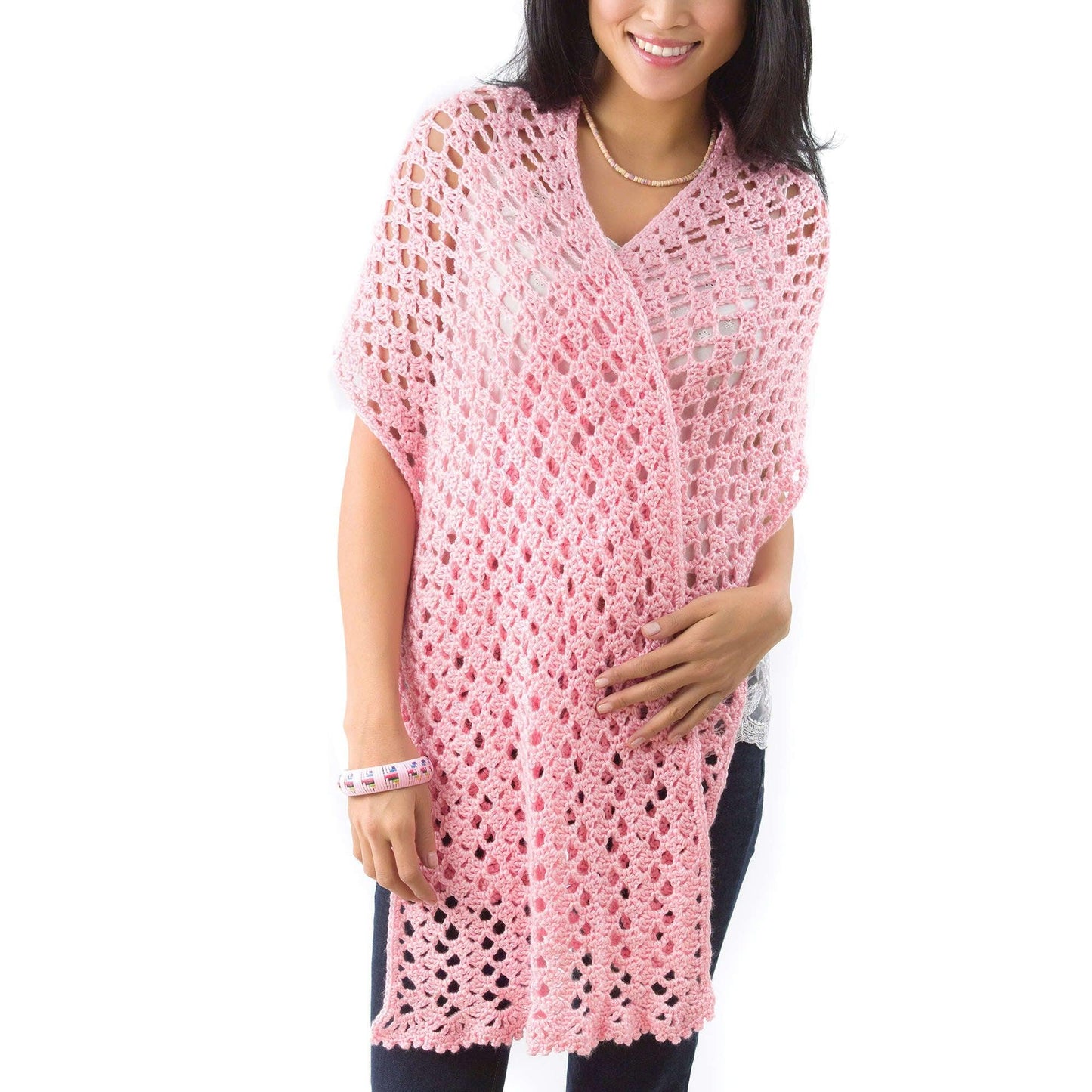 Caron Crochet "Pink Ribbon" Shawl