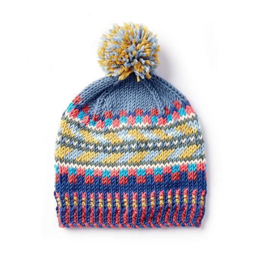 Caron X Pantone Color Rules Knit Fair Isle Hat