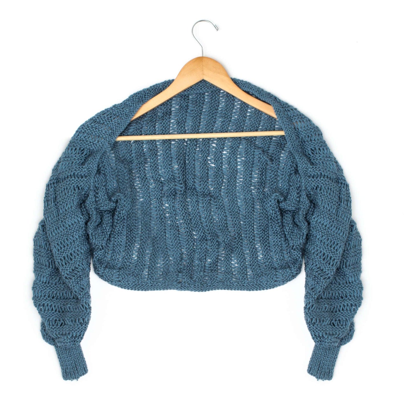 Caron Knit Cuffed Dolman Shrug