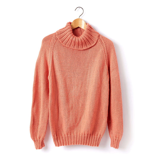 Caron Adult Knit Turtle Neck Pullover