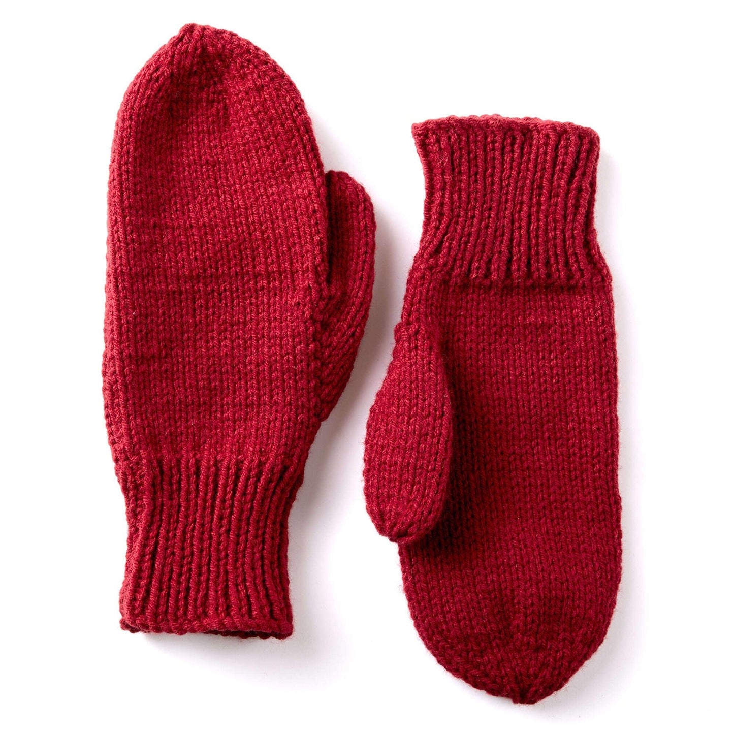 Caron Basic Family Knit Mittens