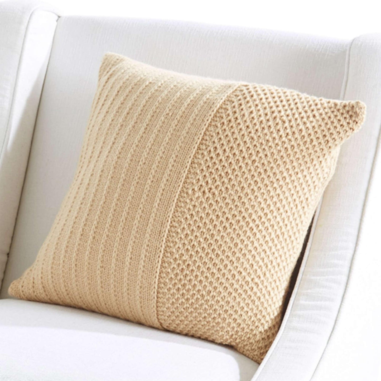 Caron Knit Classic Textures Pillow