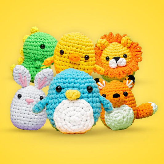 Cute Animal Crochet Kit for Beginners – Craft Your Own Adorable Crew! 🐰🧶 - Dynamic Frog