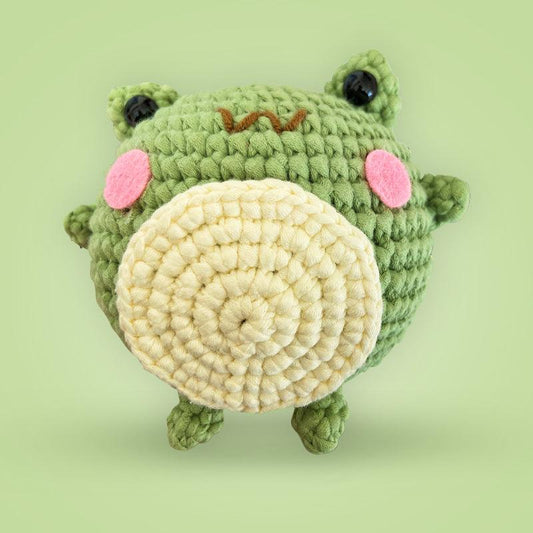 Green Frog Crochet Kit for Beginners – Hop Into Crafting Fun!🐸🧶 - Dynamic Frog