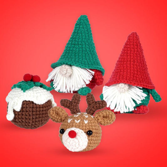 Beginners Crochet Kit-Christmas gnome - Dynamic Frog